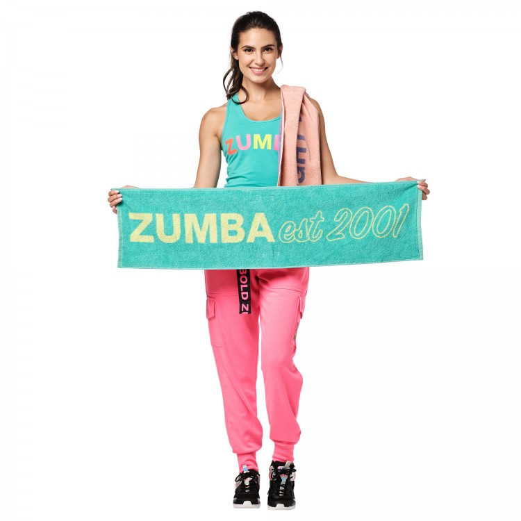 Bright Bold Zumba Fitness Towels 2 PK