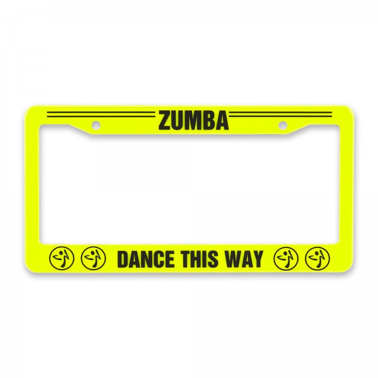 Zumba This Way License Plate Cover