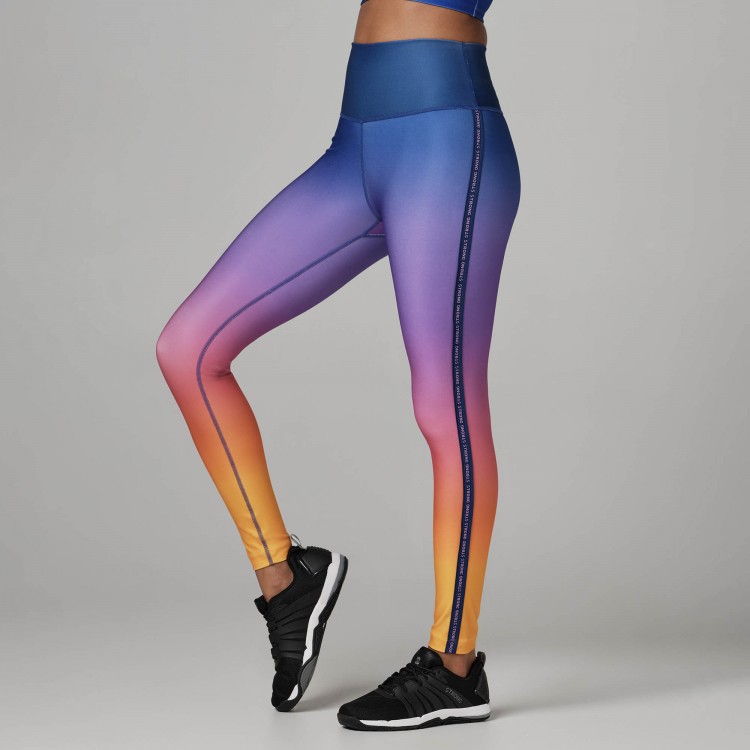 Strong ID Gradient High Waisted Ankle Leggings