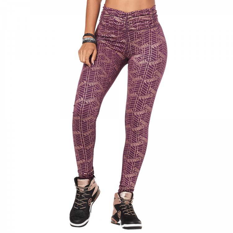 All That Glitters Is Zumba High Waisted Ruched Leggings