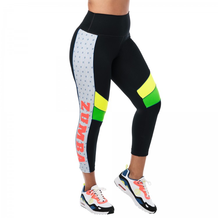 For Zumba Lovers High Waisted Crop Leggings