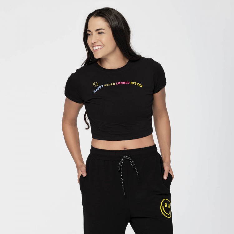 Zumba Happy Fitted Crop Top