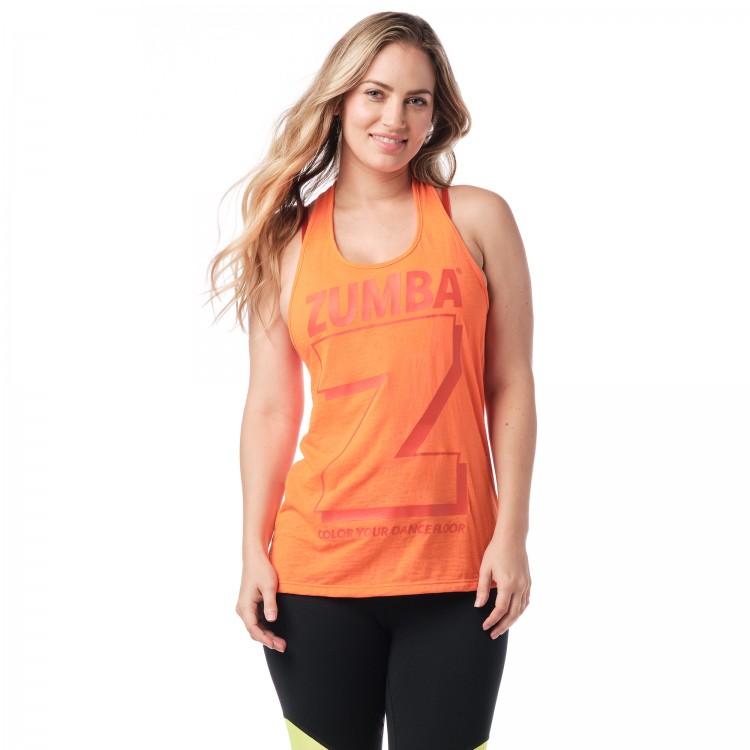 Color Your Dance Floor Twisted Back Tank