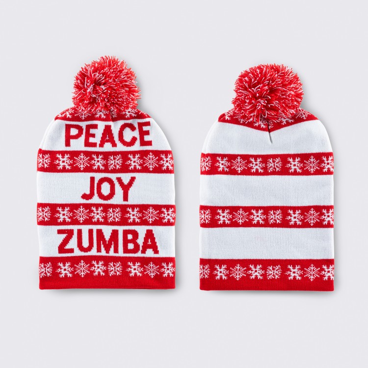 Peace Joy Zumba Beanie