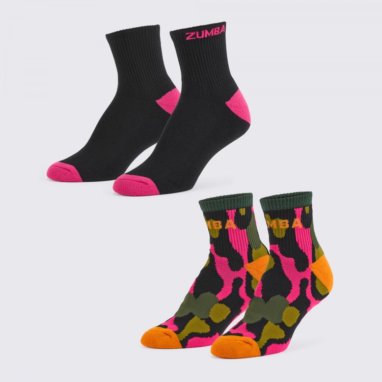 Zumba Chillin Socks 2PK